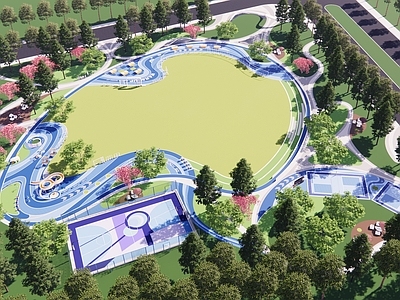 现代运动公园 儿童公园 休闲运动公园 小游园