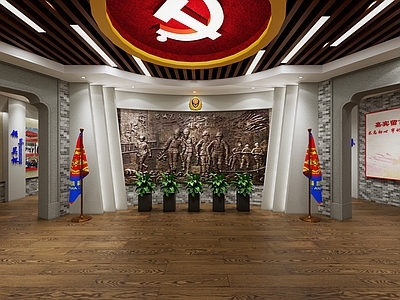 现代党建消防荣誉室
