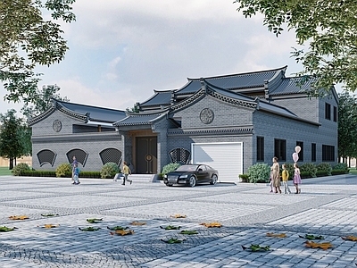 中式四合院 古建