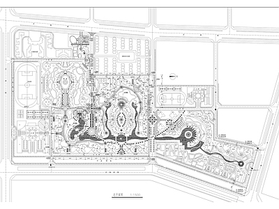 蔚蓝海岸二期小区建筑景观规划 平面图 区域规划 规划平面图