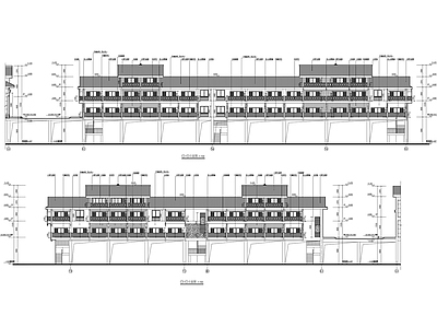 古镇恢复改造项目接待中心建筑方案图 施工图