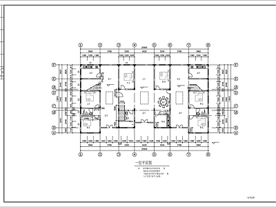 现代广东农村客家民居楼建筑图纸 施工图 自建房