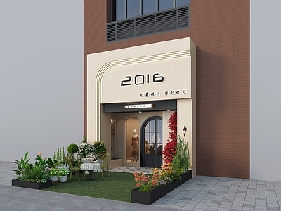 现代服装店门头