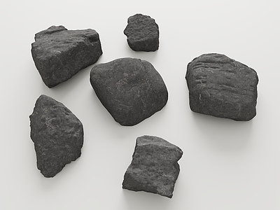 现代石头 景观石 庭院石 黑山石 石块