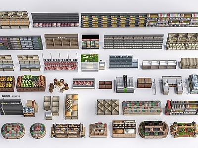 现代超市货架 生鲜冰柜 冰柜 收银台 货柜 冷柜 展示台 展示架 展具
