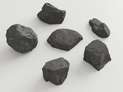 现代石头 石 石 黑山石 石块