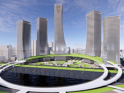 现代商业区城市规划