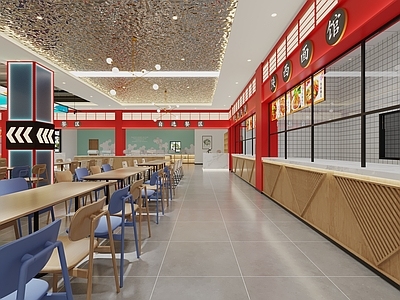 现代食堂 美食广场
