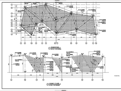 异型廊架 施工图
