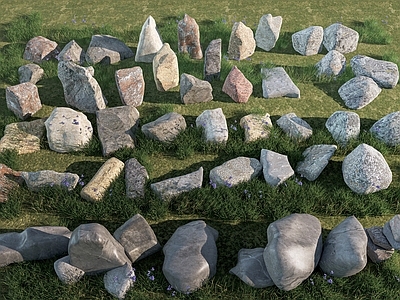 现代景观石 石头 入口景石