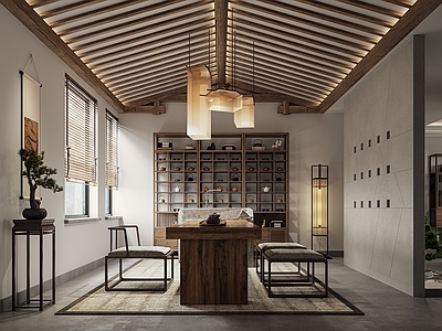 新中式禅意茶叶店