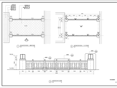 特色铁艺栏杆详图 施工图