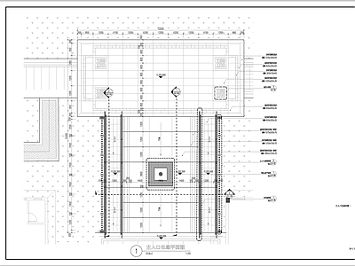 主入口廊架详图 施工图