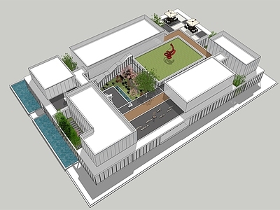 现代展览馆建筑