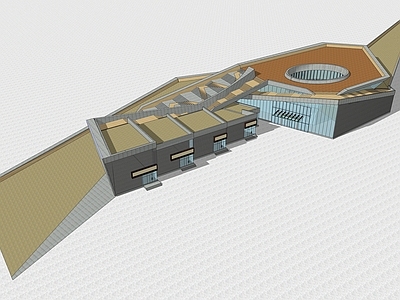 现代展览馆建筑