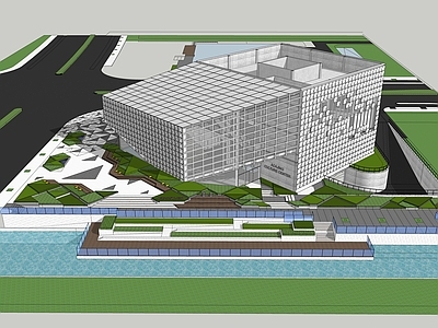 现代展览馆建筑