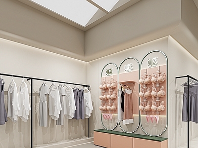现代内衣店 内衣展柜