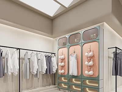 现代内衣店 内衣展柜