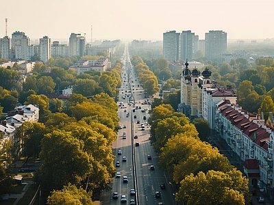 城市街道外景