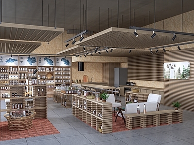 新中式文创商店 纪念品店 礼品店 商店 展架货架 文创商品