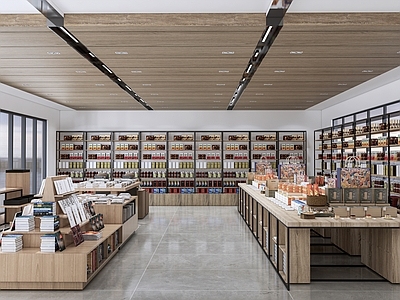 现代文创商店 纪念品店 礼品店 商店 展架货架 文创商品