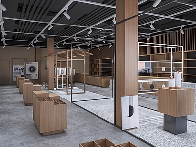 新中式文创商店 纪念品店 礼品店 商店 展架 文创商品