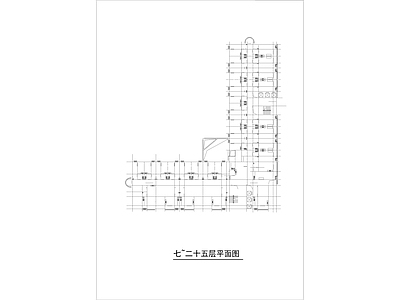 高层综合商业建筑设计图 平立 施工图