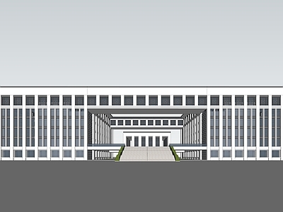 现代图书馆 教学楼 学校