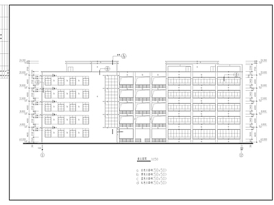 郊区多层厂房建筑 施工图 工业建筑