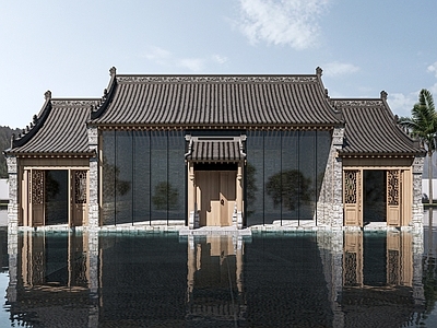 中式古建筑 乡村建筑 乡村民房