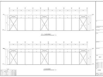 钢结构厂房设计 施工图