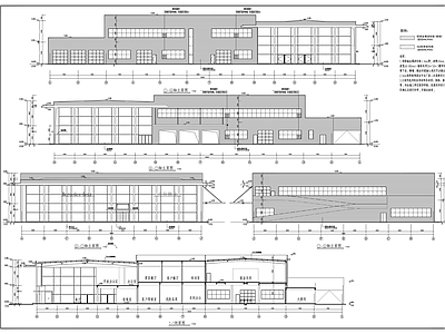 现代奔驰4s店建筑 施工图 展销厅