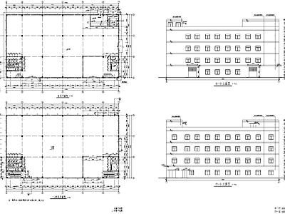 五层车间厂房仓库工业建筑 施工图 仓库