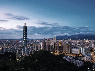 城市夜景外景热闹都市灯光