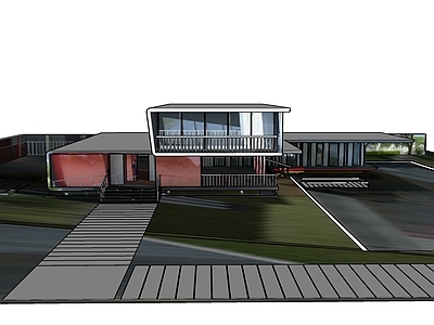现代展览馆建筑
