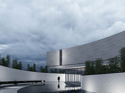 现代展览馆建筑