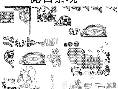 室外露台阳台图库 室外家具 休闲 施工图 景观小品 综合景观图库