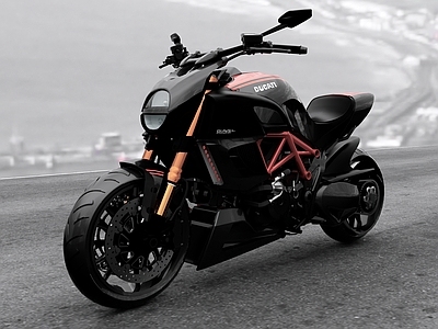 摩托车ducati diavel