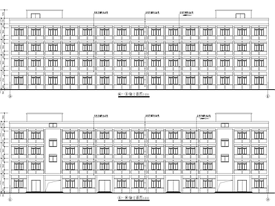 嘉越针织厂车间厂房工业建筑 施工图