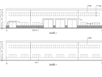 钢结构车辆检修厂房车间工业建筑 施工图