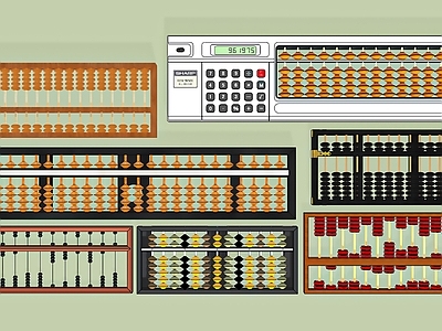 算盘摆件 计算机