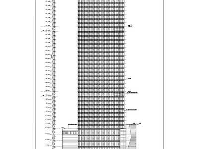 城市广场商业办公楼建筑 施工图