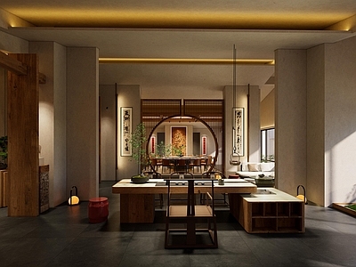 新中式餐厅包房