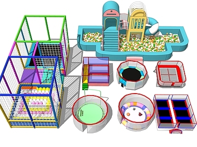 游乐设施 儿童蹦床 海洋球 儿童海洋球滑梯