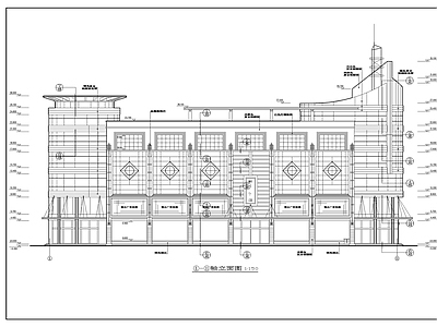 现代海城商厦建筑 施工图