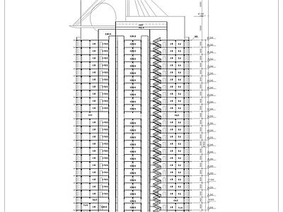 现代高层宾馆建筑设计 施工图