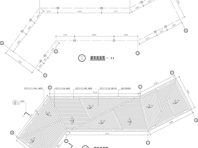 现代廊架节点图 施工图