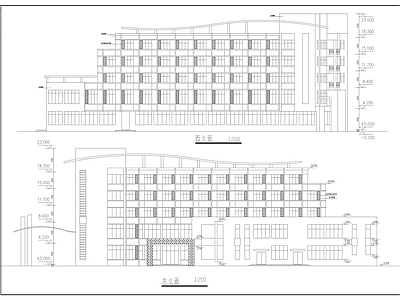 中学综合楼及宿舍建筑 施工图