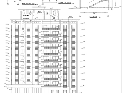 商住楼建筑 施工图