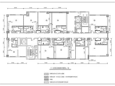 宾馆客房室内 施工图 客房